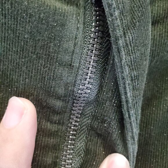 Loft Pants Womens 31 Green Corduroy Skinny Stretch - Picture 10 of 12